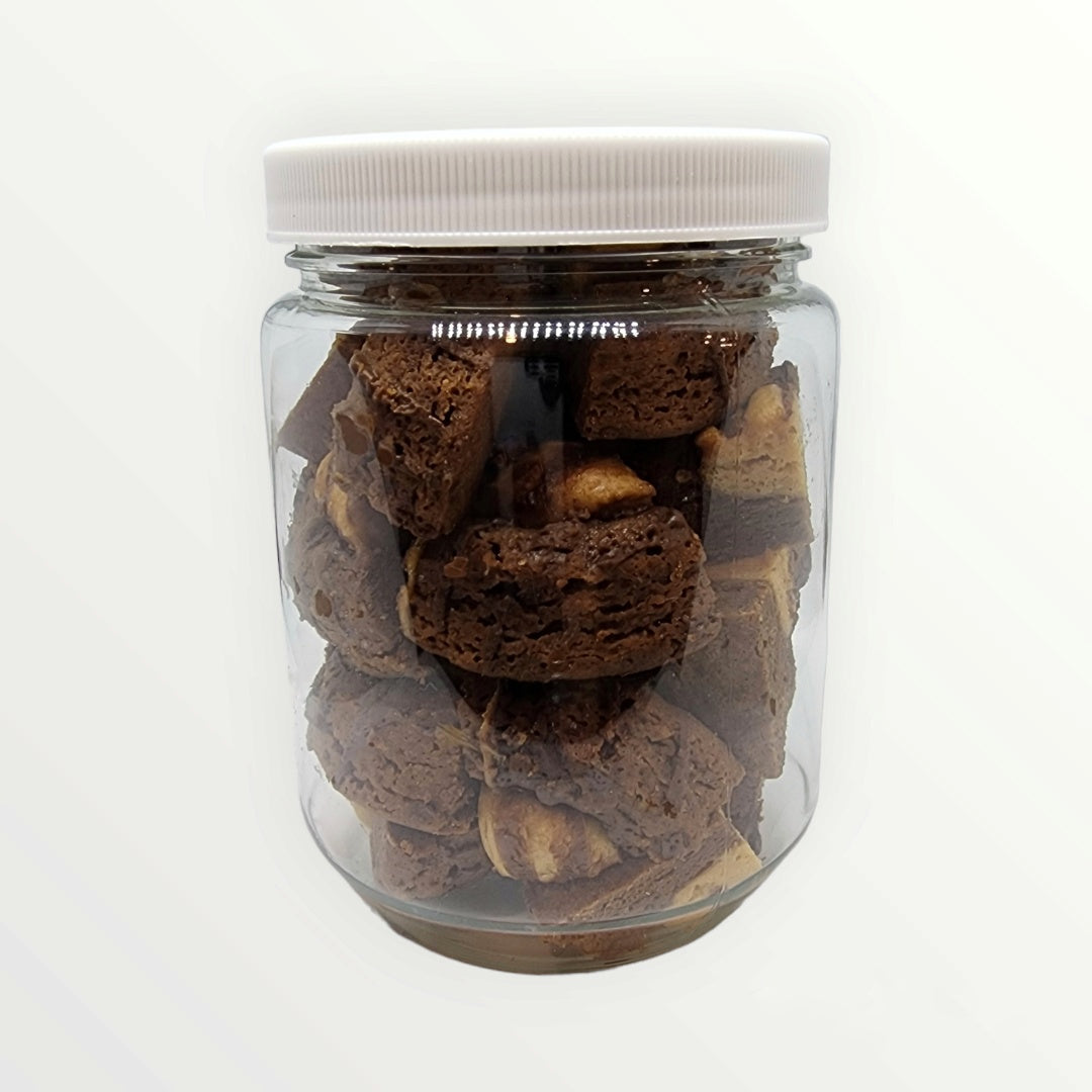 Chocolate Caramel Brownie Bites Freeze Dried