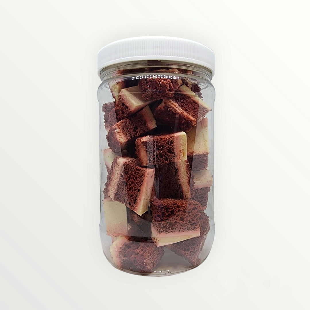 Red Velvet Cake Bites Freeze Dried