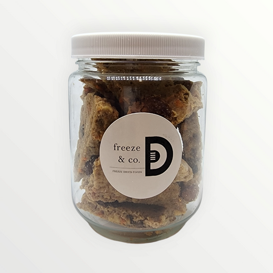 Carrot Raisin Walnut Brittle Freeze Dried